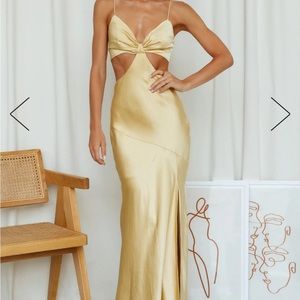 Gold Hello Molly formal dress